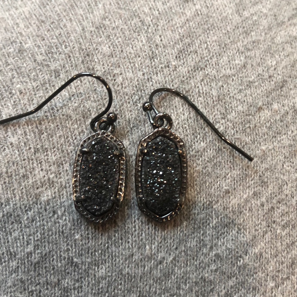 Kendra Scott Black on Black Druzy Mini Earrings